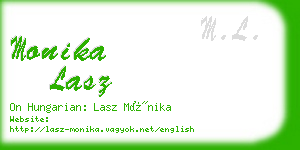 monika lasz business card